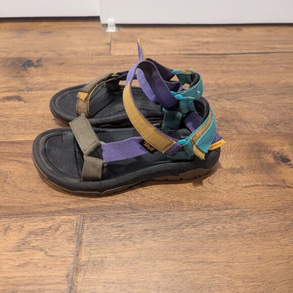 Teva woman's sandals - black purple orange teal, 5 - Picture 1 of 5